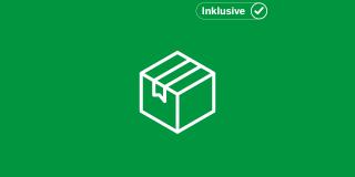 Icon einer Box und ein Label "Inklusive"