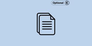 Icon eines Textdokuments und Label "Optional"